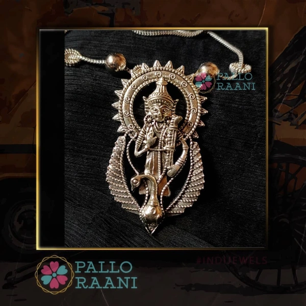 MA SARASWAT pendant set - silver